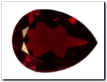 Pyrope poire de 1,25 carat