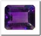 Améthyste rectangle pans coupés de 5,80 carat