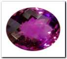Améthyste ovale briolette de 18,98 carat