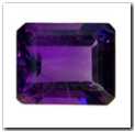 Am�thyste rectangle pans coup�s de 5,30 carat