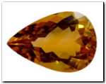 Citrine poire de 6,68 carat