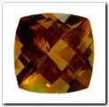 Citrine coussin briolette de 4,19 carat