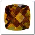 Citrine coussin briolette de 2,53 carat