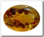 Citrine ovale de 5,88 carat