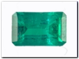 �meraude rectangle pans coup�s de 1,14 carat