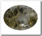 Quartz rutile ovale de 16,71 carat