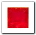 Rubis carr� de 0,61 carat