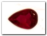 Rubis poire de 0,53 carat