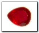 Rubis poire de 0,45 carat