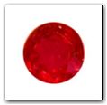 Rubis rond de 0,40 carat