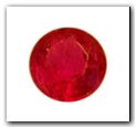 Rubis rond de 0,41 carat