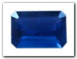 Saphir rectangle pans coupés de 2,79 carat