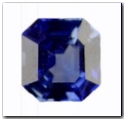 Saphir rectangle pans coup�s de 0,80 carat