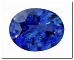 Saphir ovale de 1,22 carat