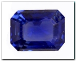 Saphir rectangle pans coupés de 1,62 carat