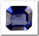 Saphir rectangle pans coup�s de 0,68 carat