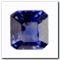 Saphir rectangle pans coup�s de 0,96 carat