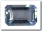 Aigue-marine rectangle pans coup�s de 0,52 carat