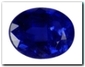 Saphir ovale de 0,45 carat