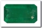 �meraude rectangle pans coup�s de 0,78 carat