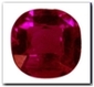 Rubis coussin de 0,75 carat