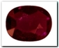 Rubis ovale de 1,09 carat