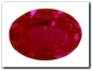 Rubis ovale de 0,55 carat