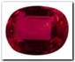 Rubis ovale de 0,68 carat