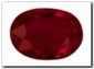 Rubis ovale de 0,54 carat