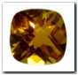 Citrine coussin briolette de 2,91 carats