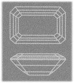 Taille rectangulaire � pans coup�s