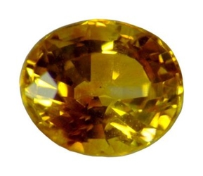 Saphir de couleur ovale de 0,82 carat