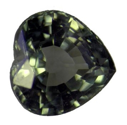 Saphir de couleur coeur de 1,15 carat