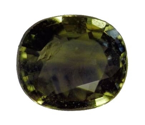 Saphir de couleur ovale de 1,30 carat