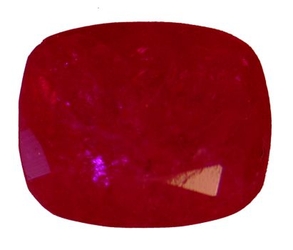 Rubis coussin de 1,85 carat