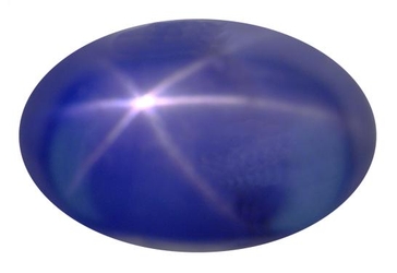 Saphir cabochon étoilé de 3,89 carat
