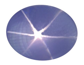 Saphir cabochon étoilé de 8,22 carat
