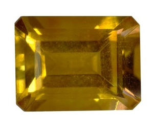Citrine rectangle pans coupés de 1,25 carat