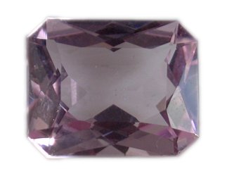 Morganite rectangle pans coupés de 4,75 carat