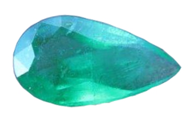 émeraude poire de 1,01 carat