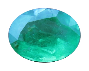 émeraude ovale de 1,37 carat