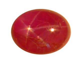 Rubis cabochon étoilé de 2,54 carat