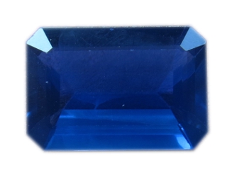 Saphir rectangle pans coupés de 2,79 carat